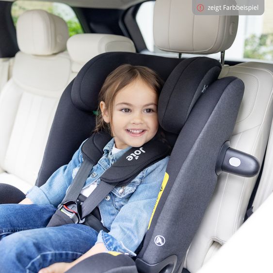 joie Reboarder-Kindersitz i-Pivot Grow ab Geburt - 10 Jahre (40 cm - 135 cm) mit Isofix-Basis & Sitzverkleinerer - Shale