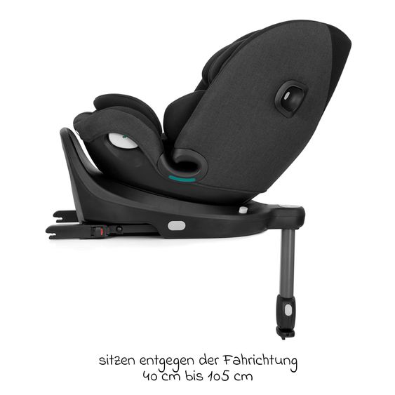 joie Reboarder-Kindersitz i-Pivot Grow ab Geburt - 10 Jahre (40 cm - 135 cm) mit Isofix-Basis & Sitzverkleinerer - Shale