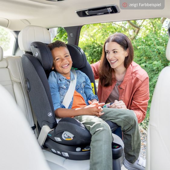 joie Reboarder-Kindersitz i-Pivot Grow ab Geburt - 10 Jahre (40 cm - 135 cm) mit Isofix-Basis & Sitzverkleinerer - Thunder