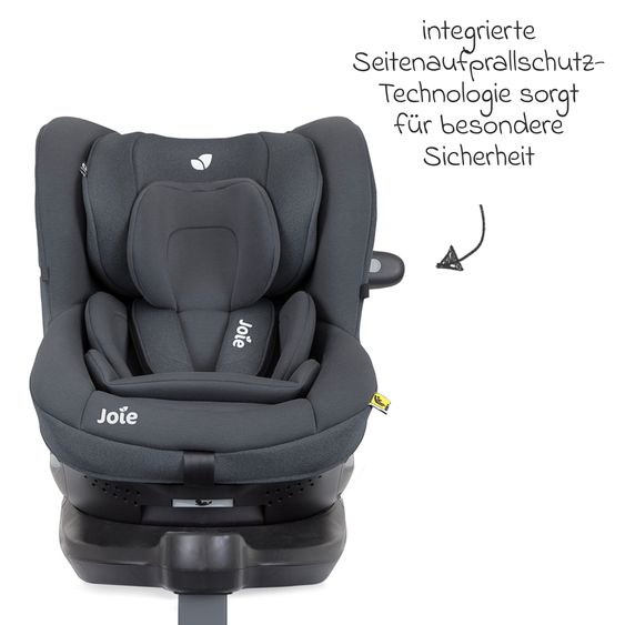 joie Reboarder-Kindersitz i-Spin 360 ab Geburt - 4 Jahre (40 cm - 105 cm) mit Isofix-Basis & Sitzverkleinerer - Moonlight