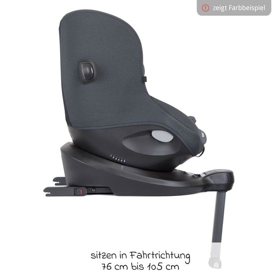 joie Reboarder-Kindersitz i-Spin 360 ab Geburt - 4 Jahre (40 cm - 105 cm) mit Isofix-Basis & Sitzverkleinerer - Shale