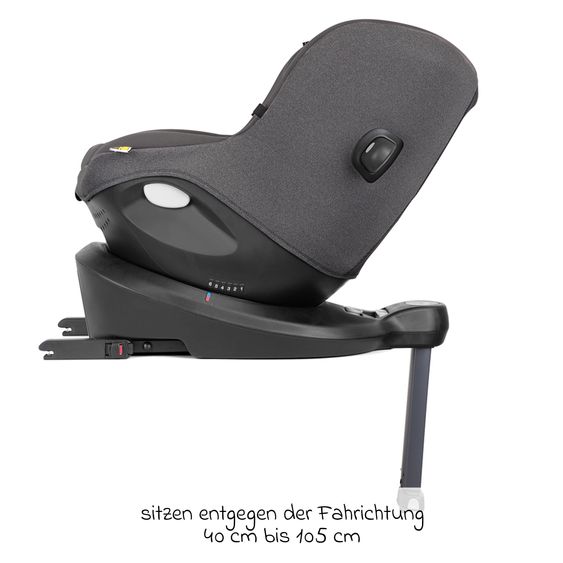 joie Reboarder-Kindersitz i-Spin 360 ab Geburt - 4 Jahre (40 cm - 105 cm) mit Isofix-Basis & Sitzverkleinerer - Thunder