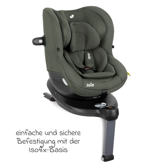 joie Reboarder-Kindersitz i-Spin 360 ab Geburt - 4 Jahre (40 cm - 105 cm) mit Isofix-Basis & Sitzverkleinerer - Thyme