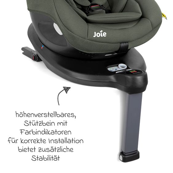 joie Reboarder-Kindersitz i-Spin 360 ab Geburt - 4 Jahre (40 cm - 105 cm) mit Isofix-Basis & Sitzverkleinerer - Thyme