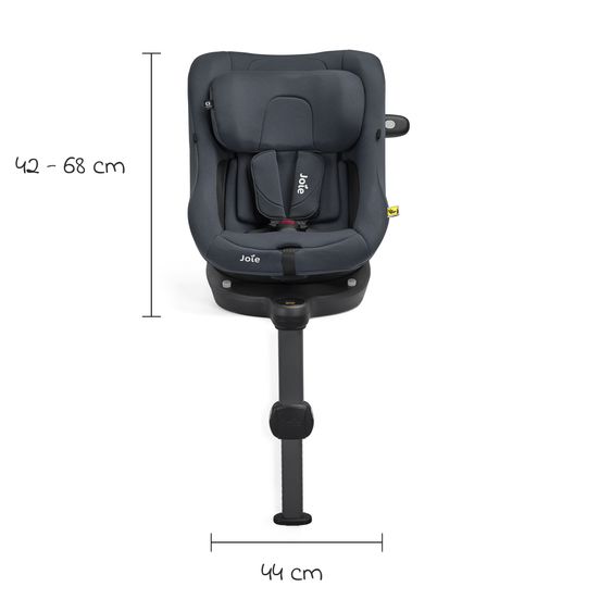 joie Rear-facing Car Seat i-Spin 360 Compact from 6 months - 4 years (61 cm - 105 cm) with Isofix base - Lagoon