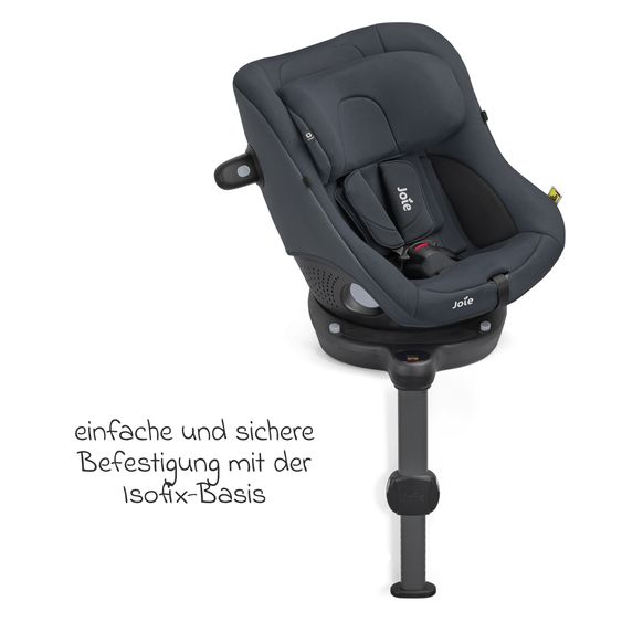 joie Rear-facing Car Seat i-Spin 360 Compact from 6 months - 4 years (61 cm - 105 cm) with Isofix base - Lagoon