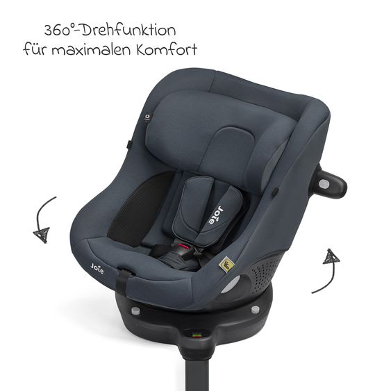 joie Rear-facing Car Seat i-Spin 360 Compact from 6 months - 4 years (61 cm - 105 cm) with Isofix base - Lagoon