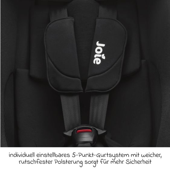 joie Seggiolino auto Reboarder i-Spin 360 Compact da 6 mesi a 4 anni (61 cm - 105 cm) con base Isofix - Raven