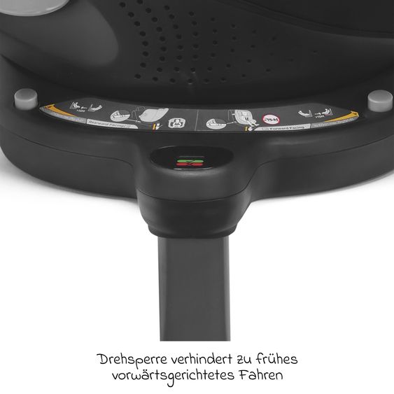 joie Seggiolino auto Reboarder i-Spin 360 Compact da 6 mesi a 4 anni (61 cm - 105 cm) con base Isofix - Raven