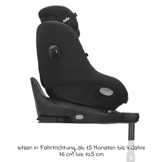 joie Seggiolino auto Reboarder i-Spin 360 Compact da 6 mesi a 4 anni (61 cm - 105 cm) con base Isofix - Raven