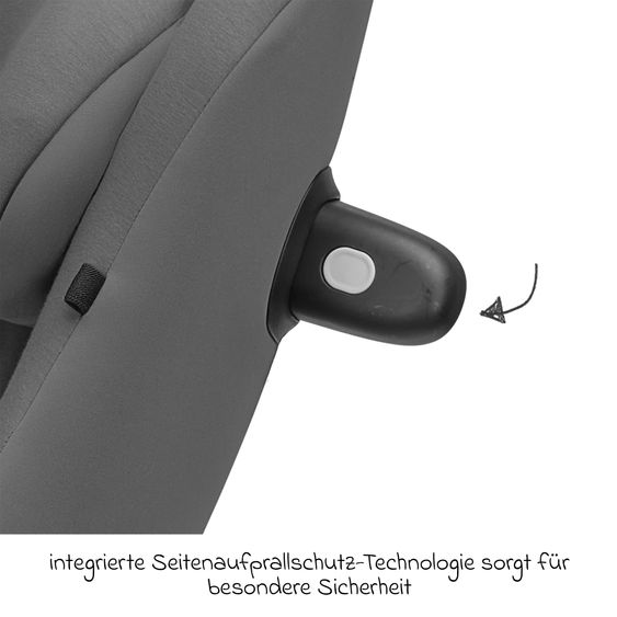 joie Rear-facing Car Seat i-Spin 360 Compact from 6 months - 4 years (61 cm - 105 cm) with Isofix base - Thunder