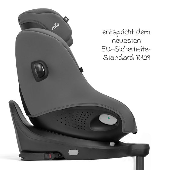joie Rear-facing Car Seat i-Spin 360 Compact from 6 months - 4 years (61 cm - 105 cm) with Isofix base - Thunder