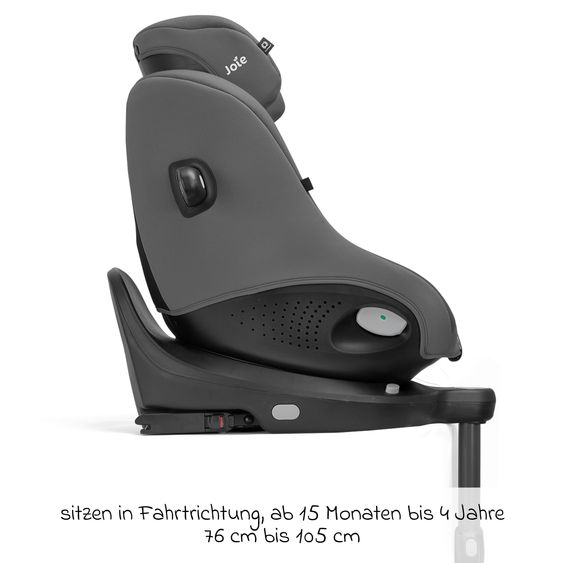 joie Rear-facing Car Seat i-Spin 360 Compact from 6 months - 4 years (61 cm - 105 cm) with Isofix base - Thunder