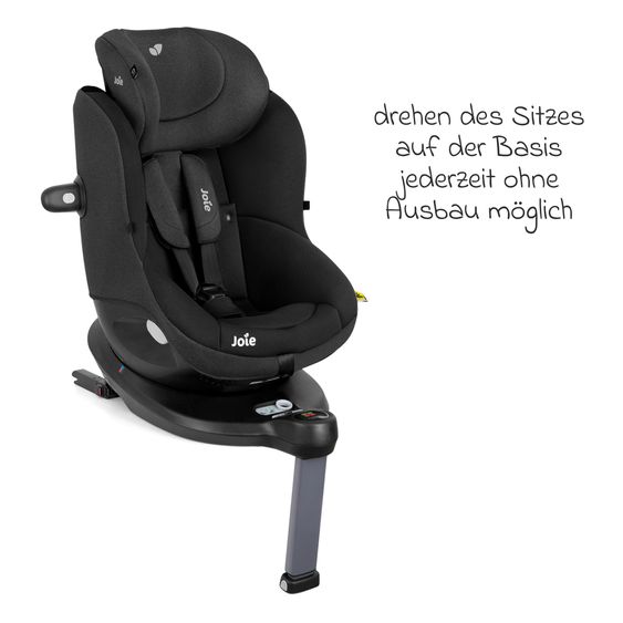 joie Reboarder-Kindersitz i-Spin 360 E ab 6 Monate - 4 Jahre (61 cm - 105 cm) mit Isofix-Basis - Shale