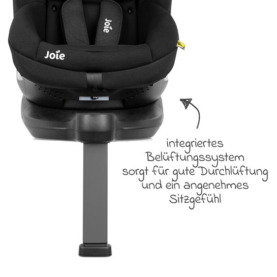 joie Reboarder-Kindersitz i-Spin 360 E ab 6 Monate - 4 Jahre (61 cm - 105 cm) mit Isofix-Basis - Shale