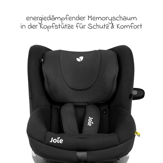 joie Reboarder-Kindersitz i-Spin 360 E ab 6 Monate - 4 Jahre (61 cm - 105 cm) mit Isofix-Basis - Shale