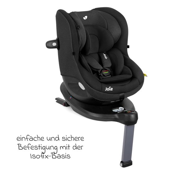 joie Reboarder-Kindersitz i-Spin 360 E ab 6 Monate - 4 Jahre (61 cm - 105 cm) mit Isofix-Basis - Shale