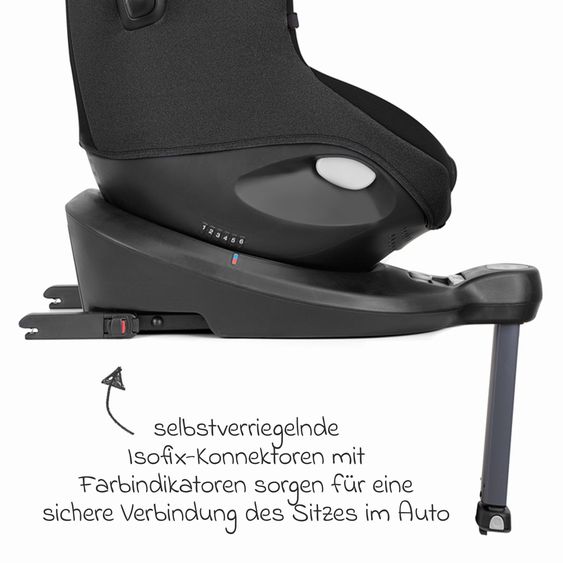 joie Reboarder-Kindersitz i-Spin 360 E ab 6 Monate - 4 Jahre (61 cm - 105 cm) mit Isofix-Basis - Shale