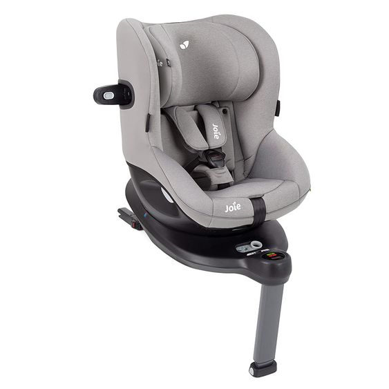 joie Seggiolino i-Spin 360 E i-Size reboarder - da 9 mesi a 4 anni (61-105 cm) + pacchetto accessori gratuito - Grigio Flanella