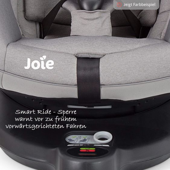 joie Reboarder-Kindersitz i-Spin 360 E i-Size - ab 9 Monate - 4 Jahre (61-105 cm) mit Isofix-Basis - Coal