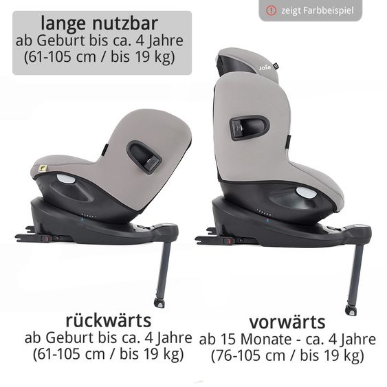 joie Reboarder-Kindersitz i-Spin 360 E i-Size - Coal