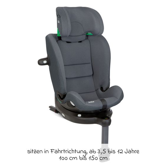joie Reboarder-Kindersitz i-Spin 360 Max ab Geburt - 12 Jahre (40 cm - 150 cm) mit Isofix-Basis & Sitzverkleinerer - Moonlight