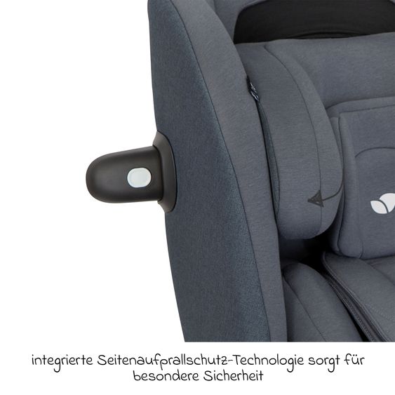 joie Reboarder-Kindersitz i-Spin 360 Max ab Geburt - 12 Jahre (40 cm - 150 cm) mit Isofix-Basis & Sitzverkleinerer - Moonlight