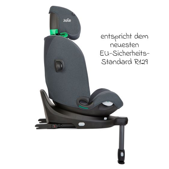 joie Reboarder-Kindersitz i-Spin 360 Max ab Geburt - 12 Jahre (40 cm - 150 cm) mit Isofix-Basis & Sitzverkleinerer - Moonlight