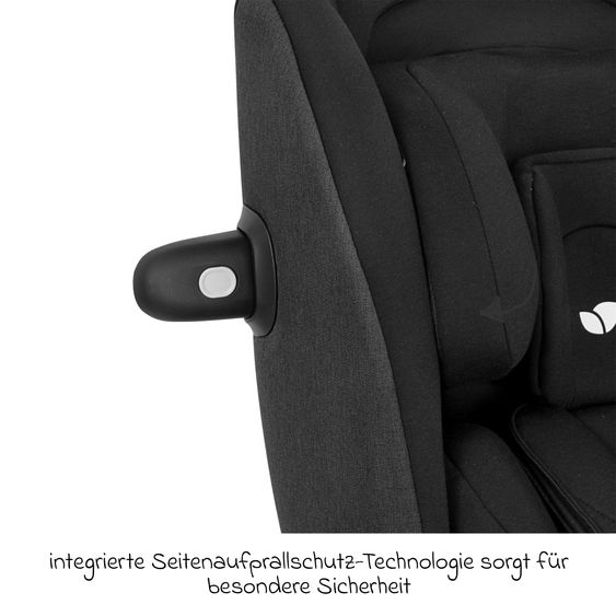 joie Reboarder-Kindersitz i-Spin 360 Max ab Geburt - 12 Jahre (40 cm - 150 cm) mit Isofix-Basis & Sitzverkleinerer - Raven