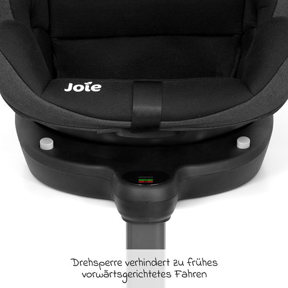 joie Reboarder-Kindersitz i-Spin 360 Max ab Geburt - 12 Jahre (40 cm - 150 cm) mit Isofix-Basis & Sitzverkleinerer - Raven