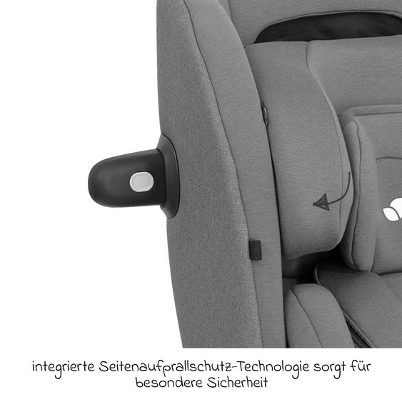 joie Reboarder-Kindersitz i-Spin 360 Max ab Geburt - 12 Jahre (40 cm - 150 cm) mit Isofix-Basis & Sitzverkleinerer - Thunder
