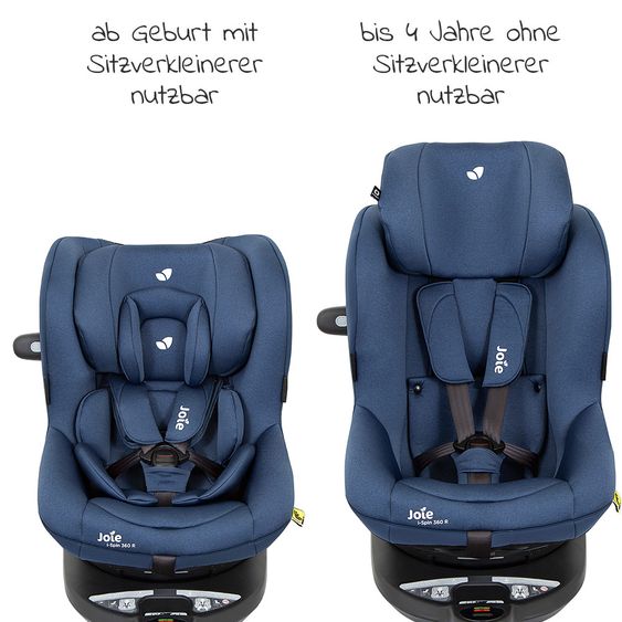 joie Reboarder-Kindersitz i-Spin 360 R i-Size - ab Geburt - 4 Jahre (40-105 cm) - Deep Sea