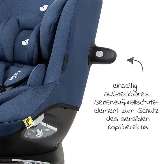 joie Reboarder-Kindersitz i-Spin 360 R i-Size - ab Geburt - 4 Jahre (40-105 cm) - Deep Sea