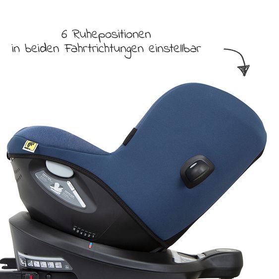joie Reboarder-Kindersitz i-Spin 360 R i-Size - ab Geburt - 4 Jahre (40-105 cm) - Deep Sea