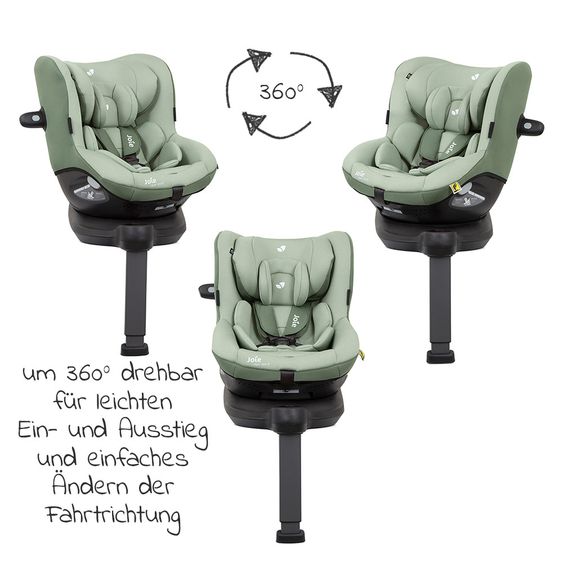 joie Reboarder-Kindersitz i-Spin 360 R i-Size - ab Geburt - 4 Jahre (40-105 cm) - Laurel