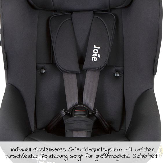 joie Reboarder-Kindersitz i-Spin 360 R i-Size - ab Geburt - 4 Jahre (40-105 cm) mit Isofix-Basis - Coal