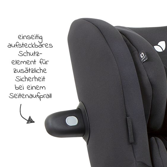 joie Reboarder-Kindersitz i-Spin 360 R i-Size - ab Geburt - 4 Jahre (40-105 cm) mit Isofix-Basis - Coal