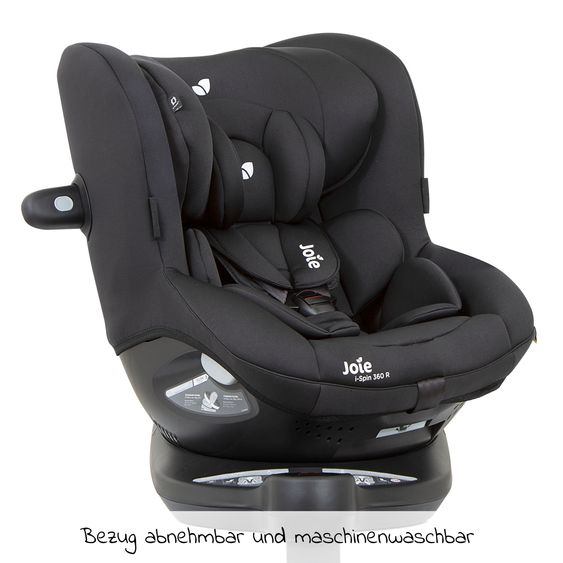 joie Reboarder-Kindersitz i-Spin 360 R i-Size - ab Geburt - 4 Jahre (40-105 cm) mit Isofix-Basis - Coal