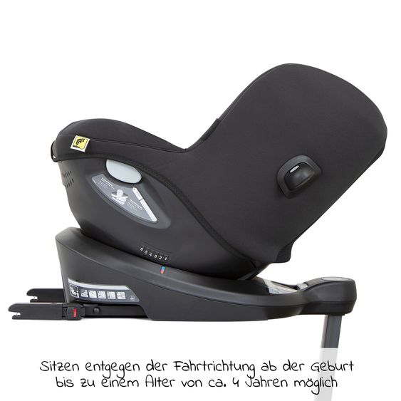 joie Reboarder-Kindersitz i-Spin 360 R i-Size - ab Geburt - 4 Jahre (40-105 cm) mit Isofix-Basis - Coal