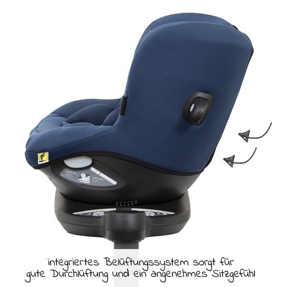 joie Reboarder-Kindersitz i-Spin 360 R i-Size - ab Geburt - 4 Jahre (40-105 cm) mit Isofix-Basis - Deep Sea