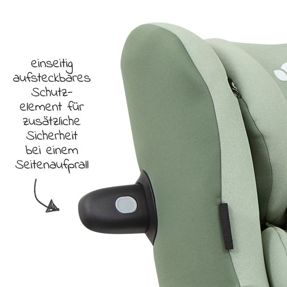 joie Reboarder-Kindersitz i-Spin 360 R i-Size - ab Geburt - 4 Jahre (40-105 cm) mit Isofix-Basis - Laurel