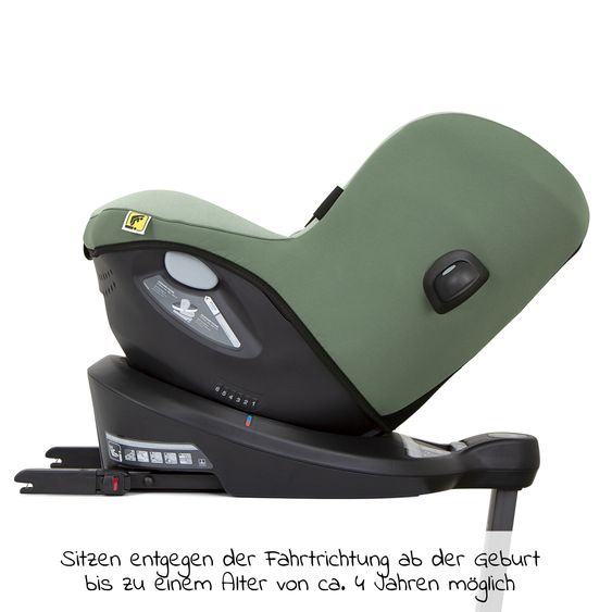 joie Reboarder-Kindersitz i-Spin 360 R i-Size - ab Geburt - 4 Jahre (40-105 cm) mit Isofix-Basis - Laurel