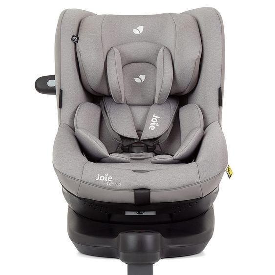 joie Reboarder-Kindersitz i-Spin 360 R i-Size - ab Geburt - 4 Jahre (40-105 cm) mit Isofix-Basis + Zubehörpaket - Gray Flannel