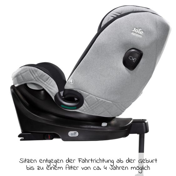 Joie Signature Reboarder-Kindersitz i-Spin XL i-Size ab Geburt - 12 Jahre (40 cm - 150 cm) 360° drehbar inkl. Isofix-Basis - Signature - Carbon