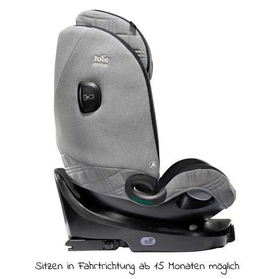 Joie Signature Reboarder-Kindersitz i-Spin XL i-Size ab Geburt - 12 Jahre (40 cm - 150 cm) 360° drehbar inkl. Isofix-Basis - Signature - Carbon