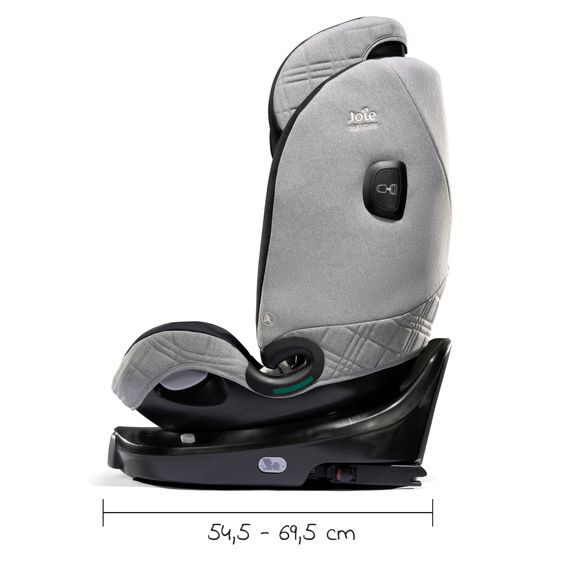 Joie Signature Reboarder-Kindersitz i-Spin XL i-Size ab Geburt - 12 Jahre (40 cm - 150 cm) 360° drehbar inkl. Isofix-Basis - Signature - Carbon