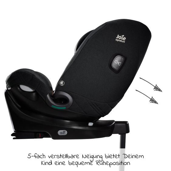 Joie Signature Reboarder child seat i-Spin XL i-Size from birth - 12 years (40 cm - 150 cm) 360° rotatable incl. Isofix base - Signature - Eclipse