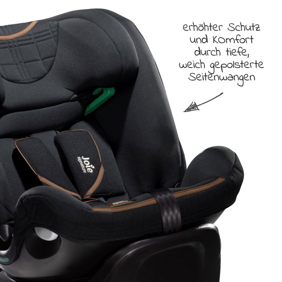 Joie Signature Reboarder child seat i-Spin XL i-Size from birth - 12 years (40 cm - 150 cm) 360° rotatable incl. Isofix base - Signature - Eclipse