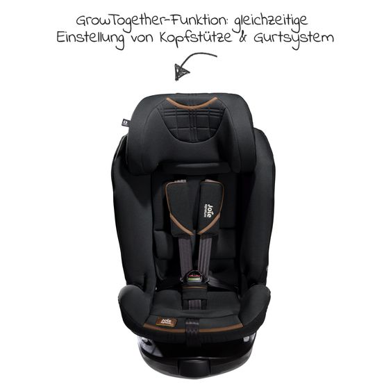 Joie Signature Reboarder child seat i-Spin XL i-Size from birth - 12 years (40 cm - 150 cm) 360° rotatable incl. Isofix base - Signature - Eclipse