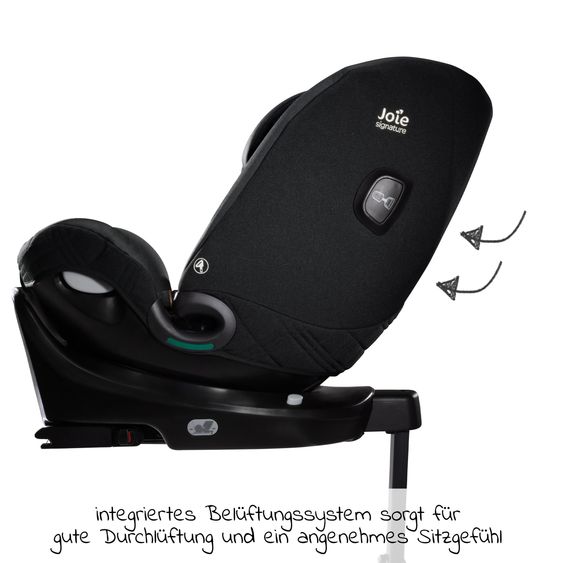 Joie Signature Reboarder child seat i-Spin XL i-Size from birth - 12 years (40 cm - 150 cm) 360° rotatable incl. Isofix base - Signature - Eclipse